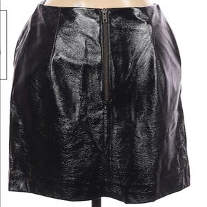 Faux Leather Mini Skirt